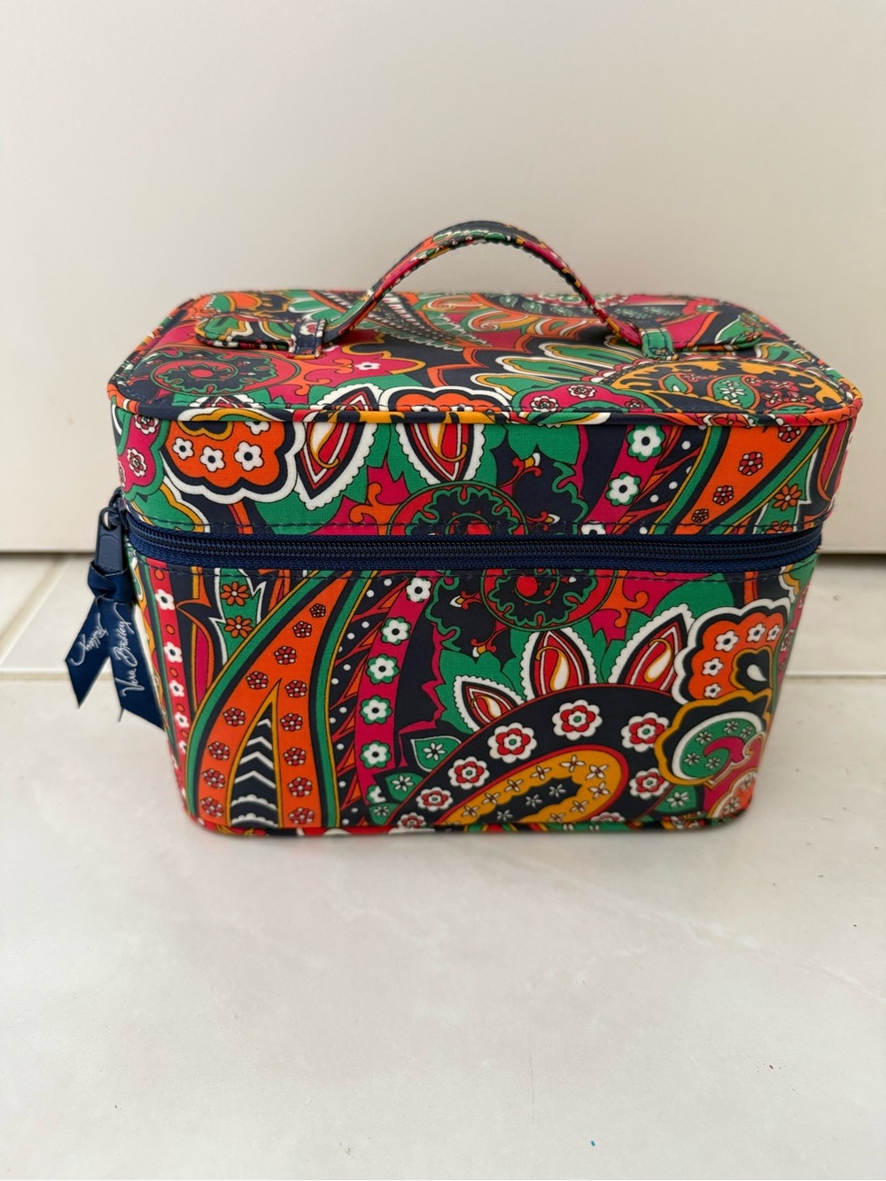 Vera Bradley Venetian Paisley Cosmetic/ Structured Case NWOT